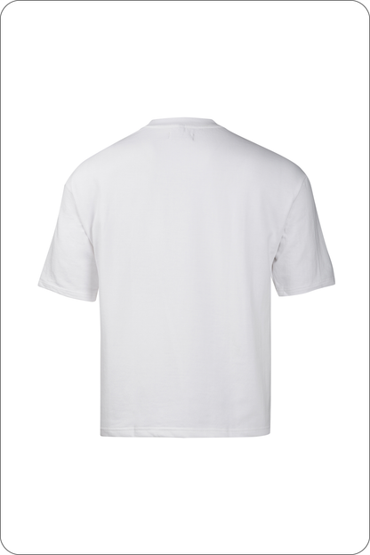 Pure Snow White - Solid Unisex Oversized T-Shirt